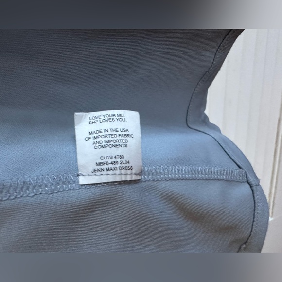 Jenn maxi dress from show me your mumu size large but hemmed steel blue chiffon - Picture 7 of 13